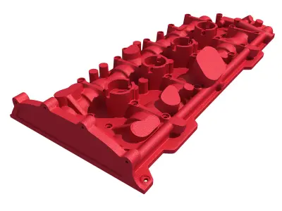 Red Engine Cover 3D model by 3D-Horse