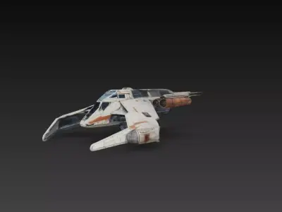 Sci-Fi Multi-Role Assault Fighter Spaceship 3D Print STL 3D print model