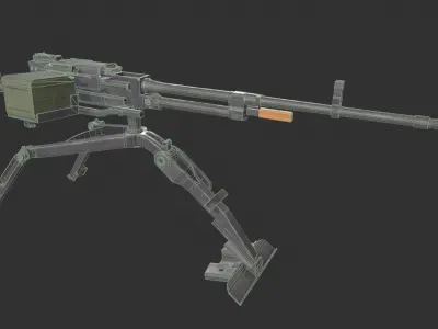 KORD Machine Gun 3D model