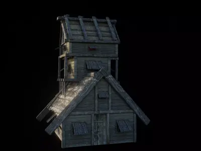 Medieval Building House 3D model