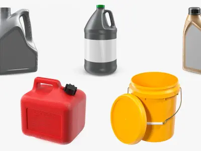 Plastic Cans Collection 2 3D model