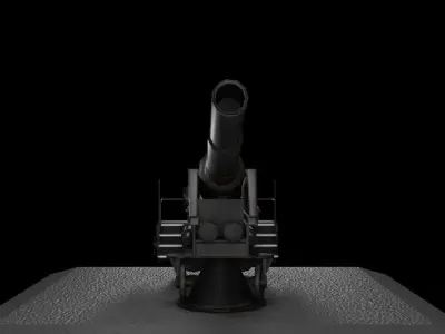 Cannon Free low-poly 3D model by muhidvisualiztion