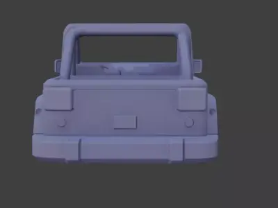 Jeep upper body part No Tyres 3D model