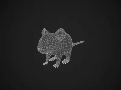 Mouse Low-poly 3D model purchase