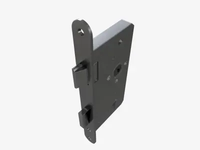 standard door lock for interior doors 3D model