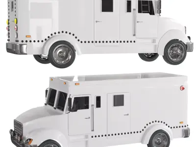 armored truck 3D model