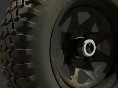 Off road wheel 3D model