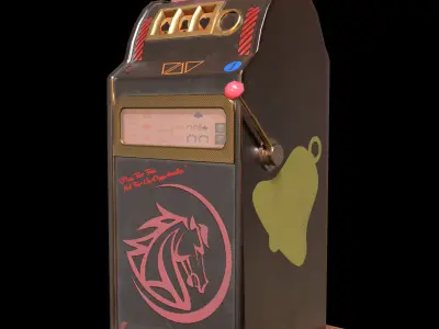 GAME READY SLOT MACHINE Low-poly 3D model