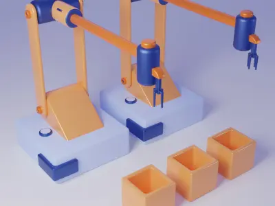 Robotical Industry Kit Low-poly 3D model