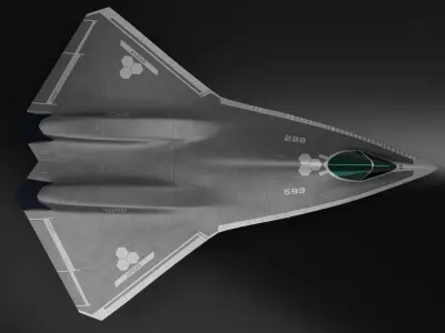 concept jet 3D model