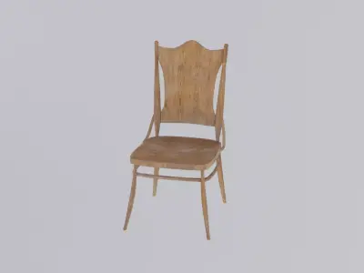 Antique Chair 01 Free low-poly 3D model