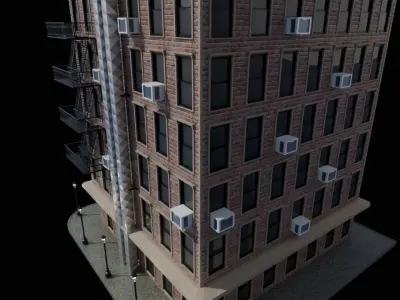 CityBuilding Free low-poly 3D model