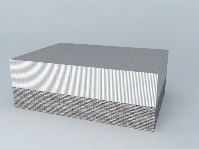 temporary hazardous waste warehouse Free 3D model