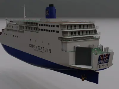 MV Sewol 3D model