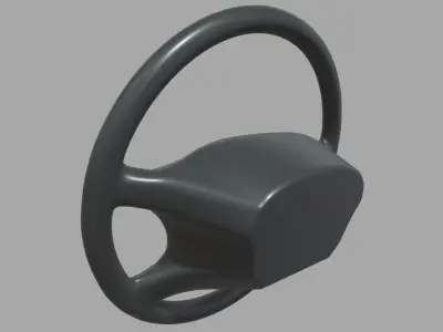 Steering Wheel Car 03 Low-poly 3D model