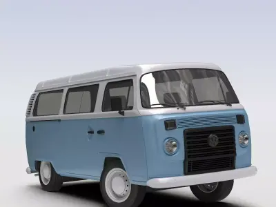 VW T2 Kombi 2013 3D model