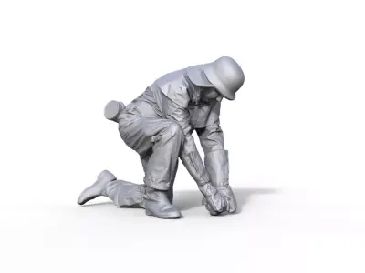Fire brigade figure GDR Typ 914 3D print model