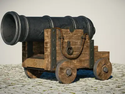 3D Cannon 3D model purchase