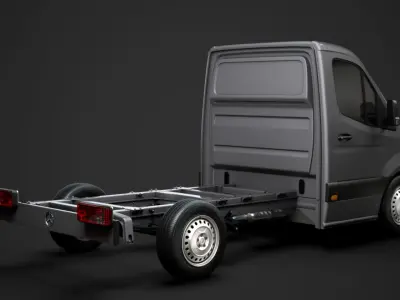 Mercedes Sprinter Chassis Single Cab L1 FWD 2020 3D model