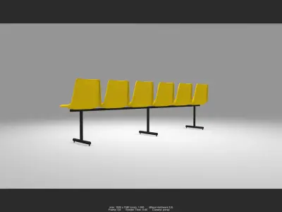 Chair 01 Low-poly 3D model