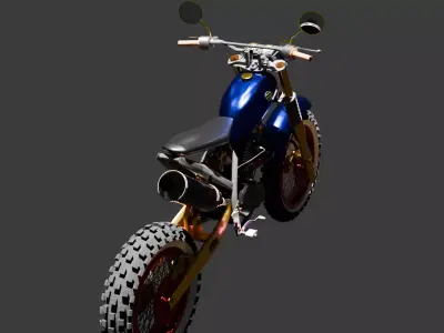 Off Road Dirt Bike 3D Model  Detailed Motorcycle 3D model