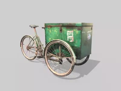 Tricycle  With Storage 3D model