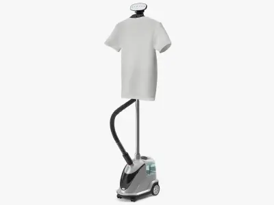 Fabric Steamer with Mounted T-Shirt 3D model