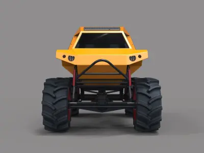 Fat mud truck 3D model