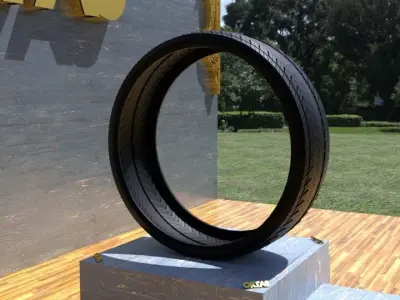 ORTAS TIRE NO 20 GAME READY Low-poly 3D model