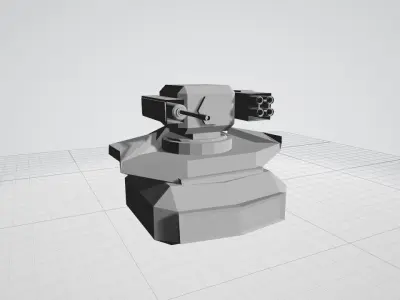 Blender Turret Introduction 3D model