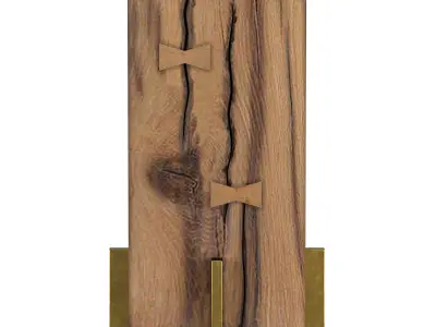 Oak Beam Stool 3D model