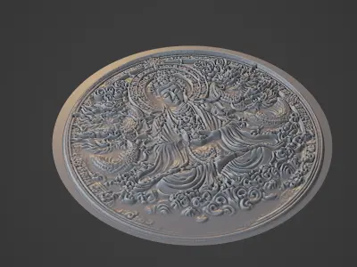 Modu Chanyu Medallion 3D print model get