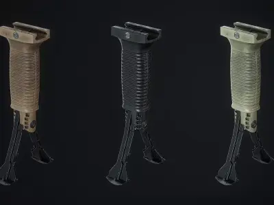 Grip pod FAB Defense Low-poly 3D model