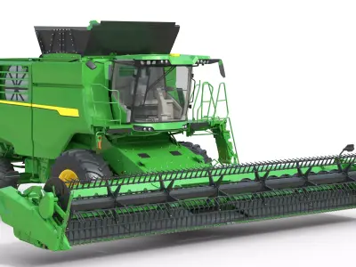 JohnDeere T6 Low-poly 3D model