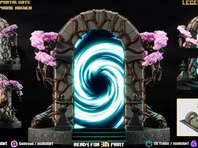 Portal Gate Phone Holder - 3D Printing Legendary 3D print model