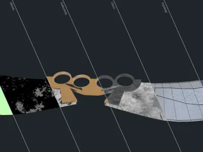 Knuckles Knife Low-poly 3D model