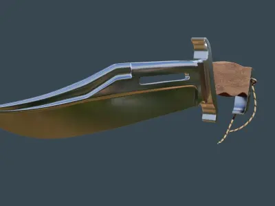 Soldiers Knife Low-poly 3D model