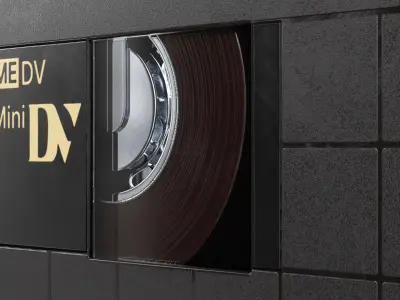 Compact MiniDV Tape 3D model