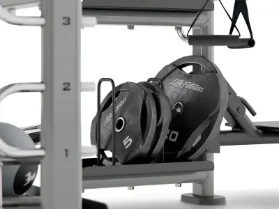 Sports trainer Life Fitness Synrgy 360 3D model