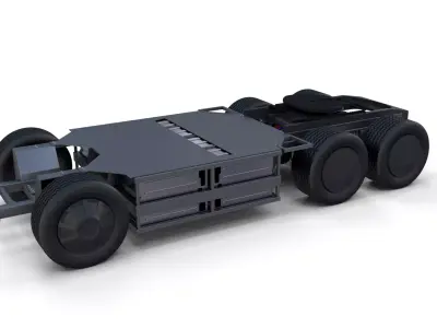 Tesla Semi Truck Chassis 3D model