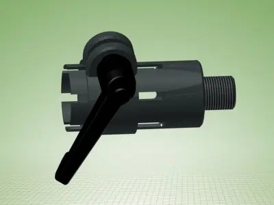 10-22 Ruger Muzzle Adaptor Free 3D model