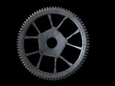 gearwheel0002 gear wheel Low-poly 3D model