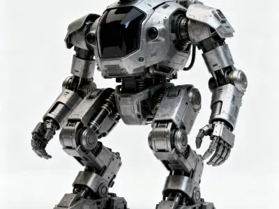 Realistic Heavy Assault Mech 3D Model Low-poly 3D model