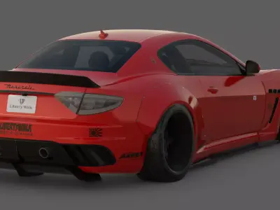 2017 Maserati GranTurismo MC Stradale LB Works 3D Model 3D model