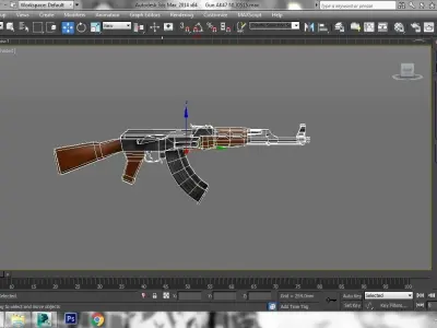 Ak47 GUN Low-poly 3D model buy