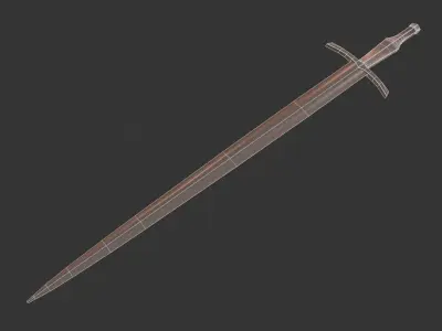 Norse Sword PBR Low-poly 3D model