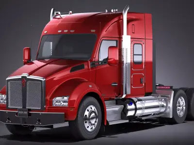 Kenworth T880 Sleeper Cab 2015 3D model