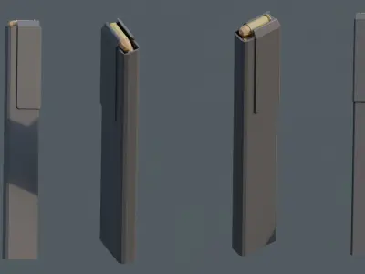 Grease Gun M3 - Low Poly Low-poly 3D model