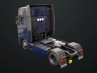 Heavy Truck Chassis 06 Interior All PBR Unity UE Textures 3D model