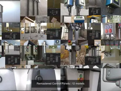Remastered Control Panels 3D Model Pack